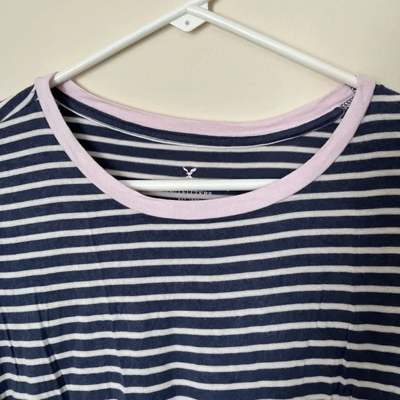 American Eagle Striped T-Shirt Size Medium - Picture 4 of 6